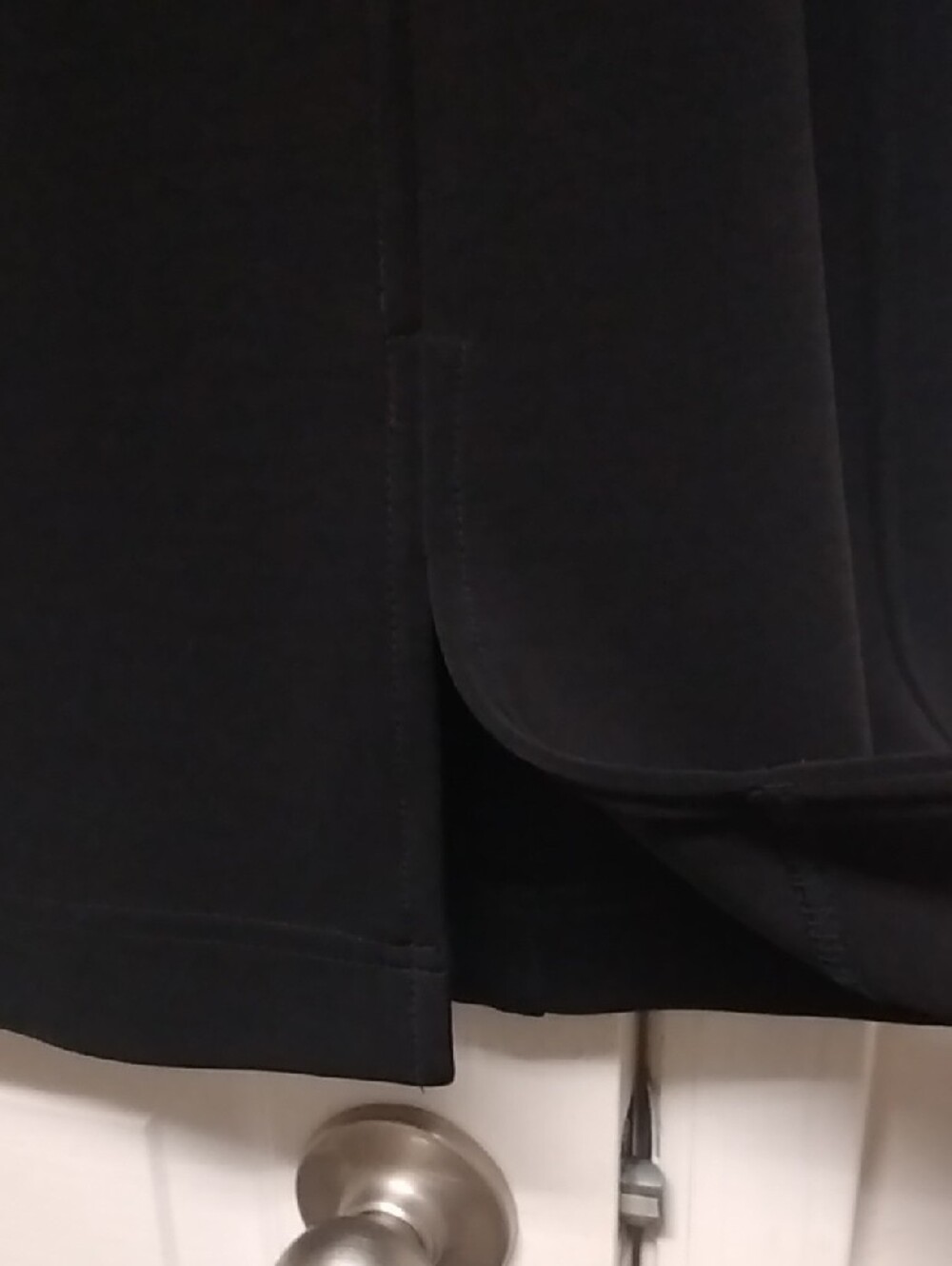 Vtg Tadashi Women's Black Sheath Dress with Sheer Yoke and Pintuck Detail Size 6 - Picture 5 of 10